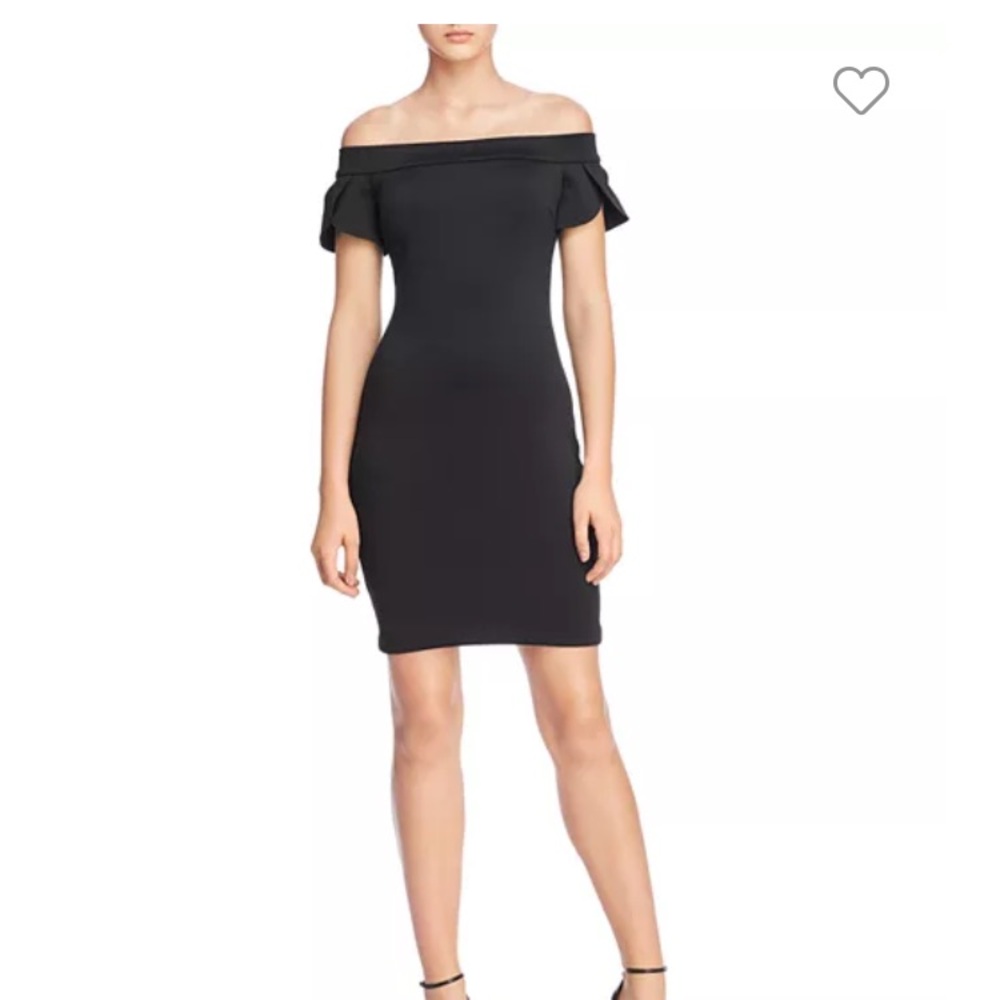 Guess Molly Off the Shoulder black dress
